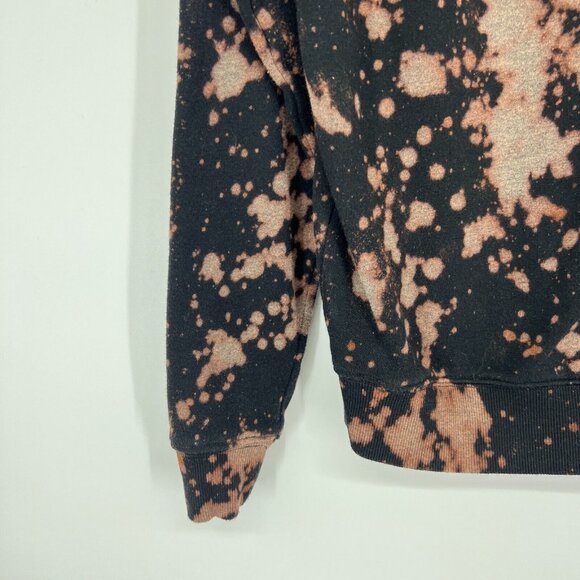 Friends TV Sweatshirt Black Bleached Crew Neck Pullover Long Sleeve - Picture 7 of 9